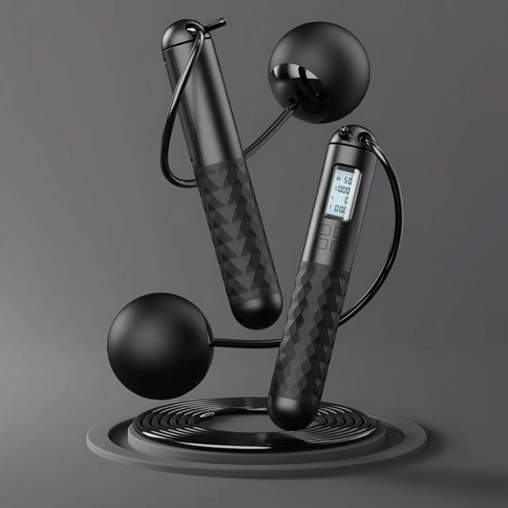 Smart Jump Rope Digital Counter - Taşınabilir Kablosuz İp Atmayan Zıplama İpi