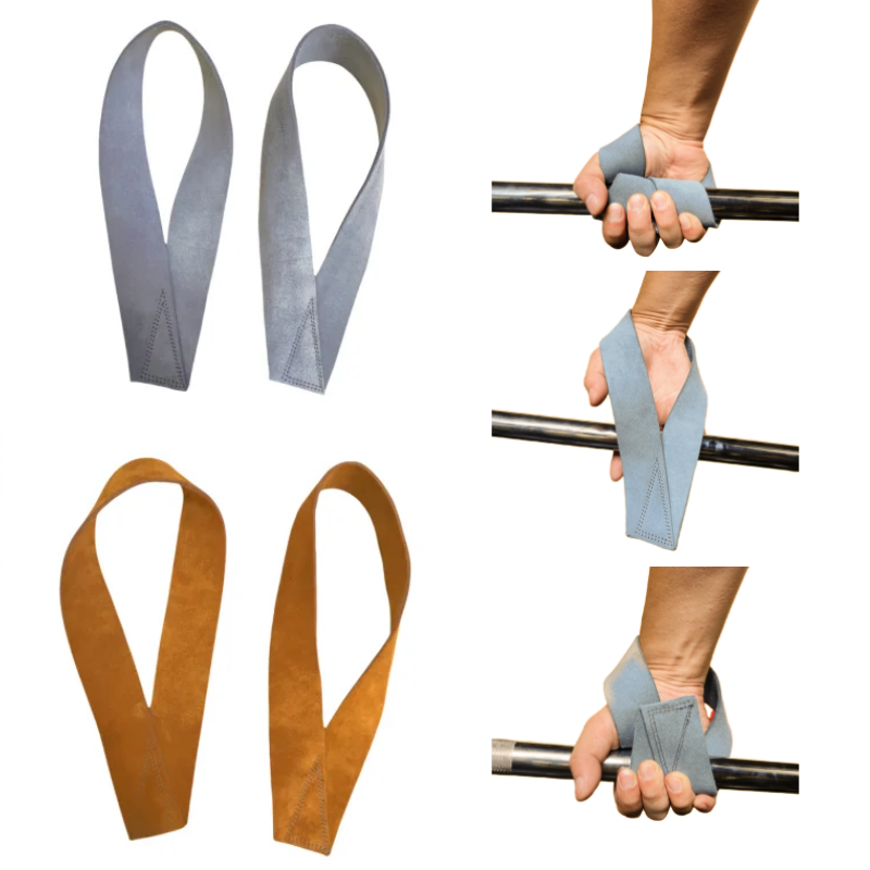 Wrist Wraps Weightlifting Support - 1 çift v-şekil ağırlık kaldırma kayışları
