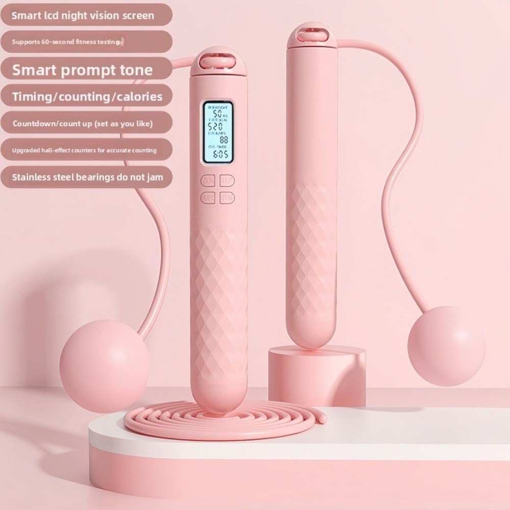 Smart Jump Rope Digital Counter - Kullanışlı Kablosuz İpsiz Atlama İpi, Sayıcılı,