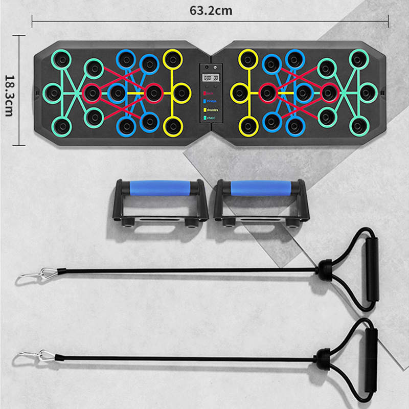 Push Up Board Foldable Multi Function - Katlanabilir Şınav Tahtası Zamanlayıcılı Çok Fonksiyonlu