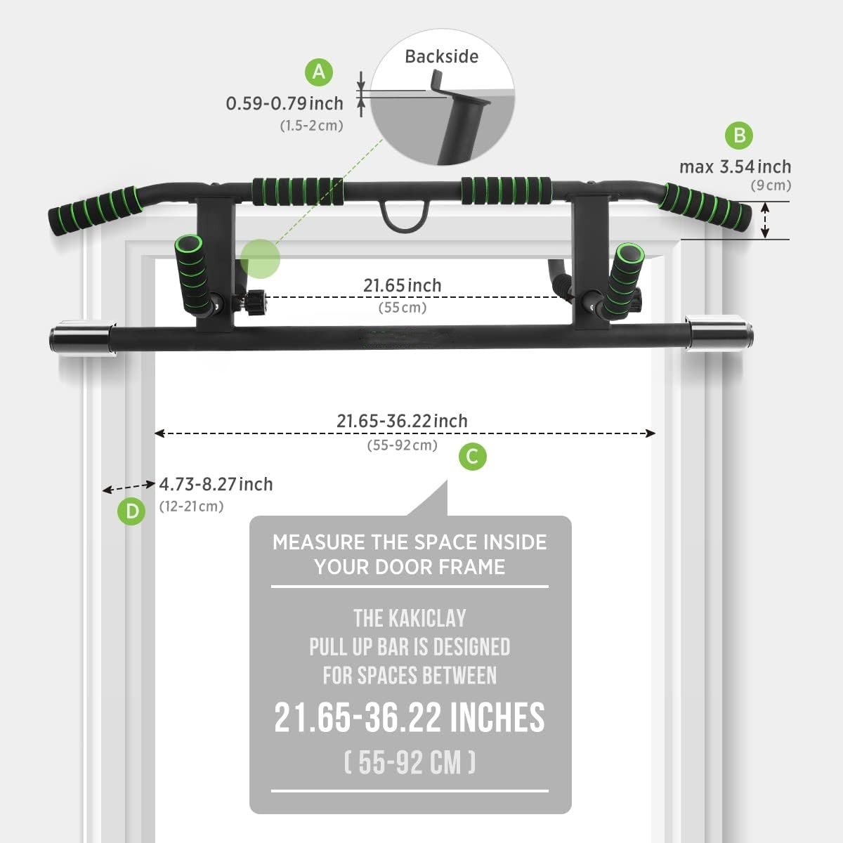 Door Pull Up Bar No Screw - Wellshow Sport Kapı Çerçevesi Barfiks Çubuğu,