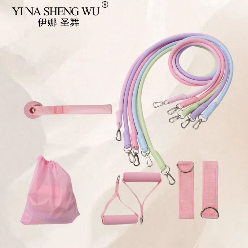 Resistance Bands Set With Handles - Ayak bileği sapanlar direnç bantları seti