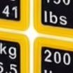 Fitness Equipment - 2 adet Sarı Ağırlık Etiketi 10-200lb