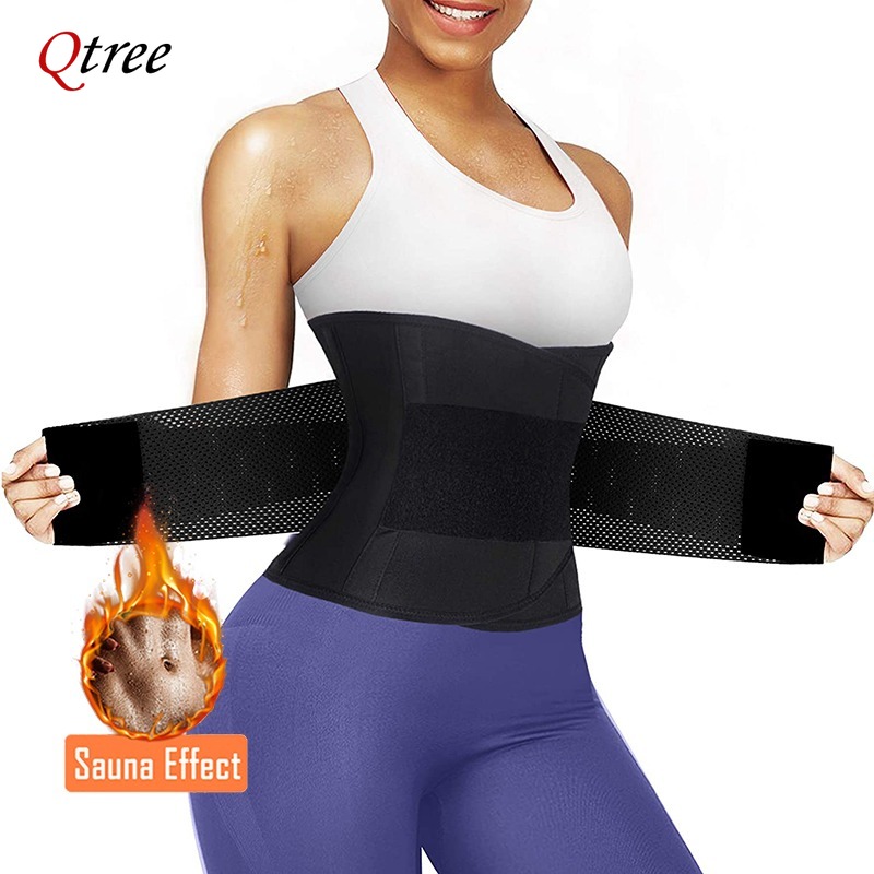 Sweat Waist Trainer Belt Neoprene - Qtree Sıcak Neopren Bel Eğitmeni Kemeri