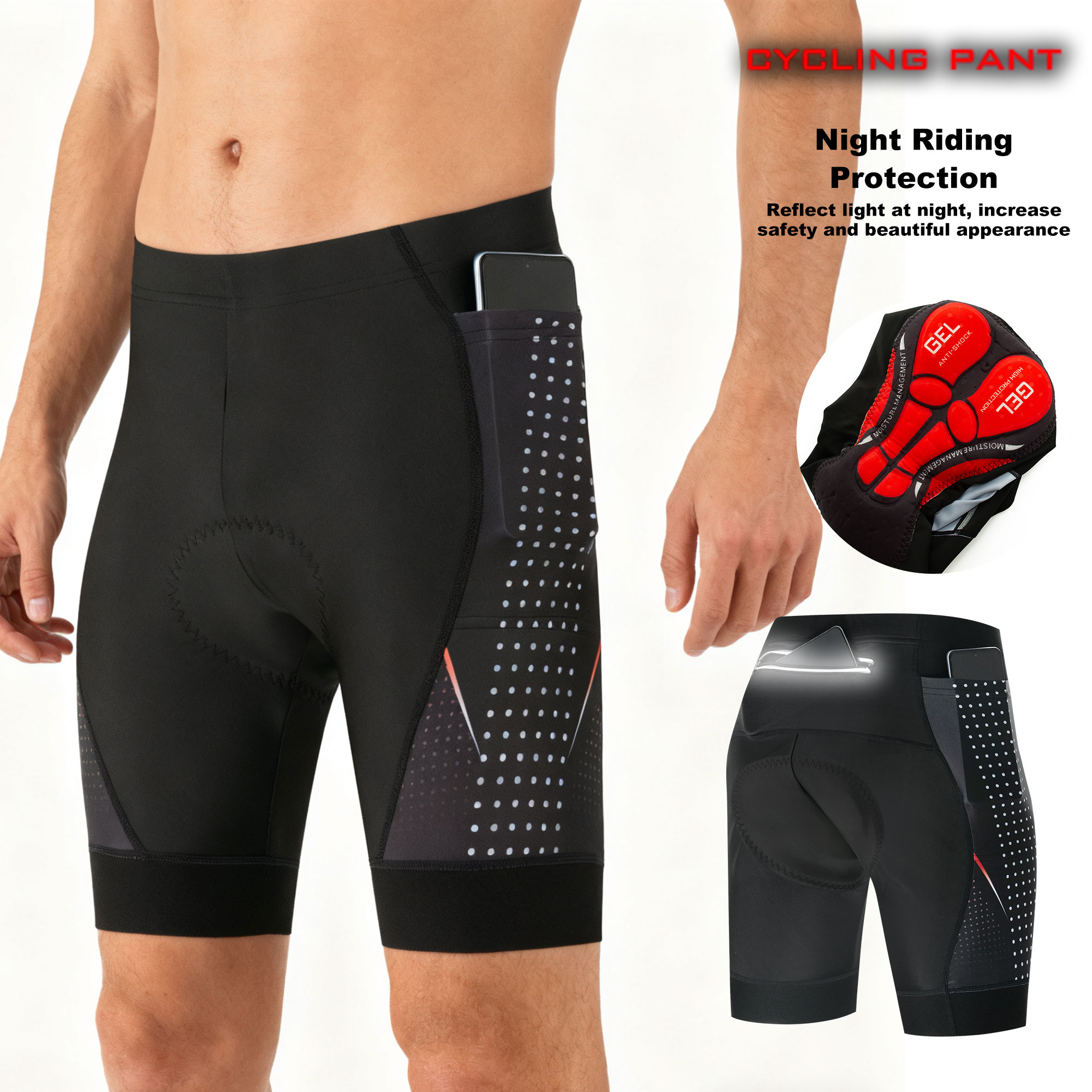 Padded Cycling Shorts 5D Gel - 5D Jel Pedli Premium Yol Bisikleti
