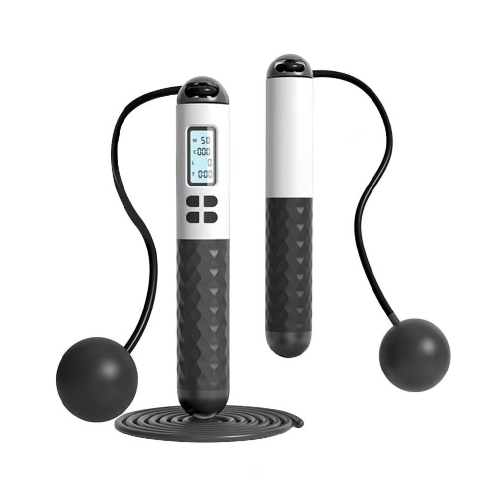 Smart Jump Rope Digital Counter - Akülü İpsiz Atlama İpi Kaymaz Kilo
