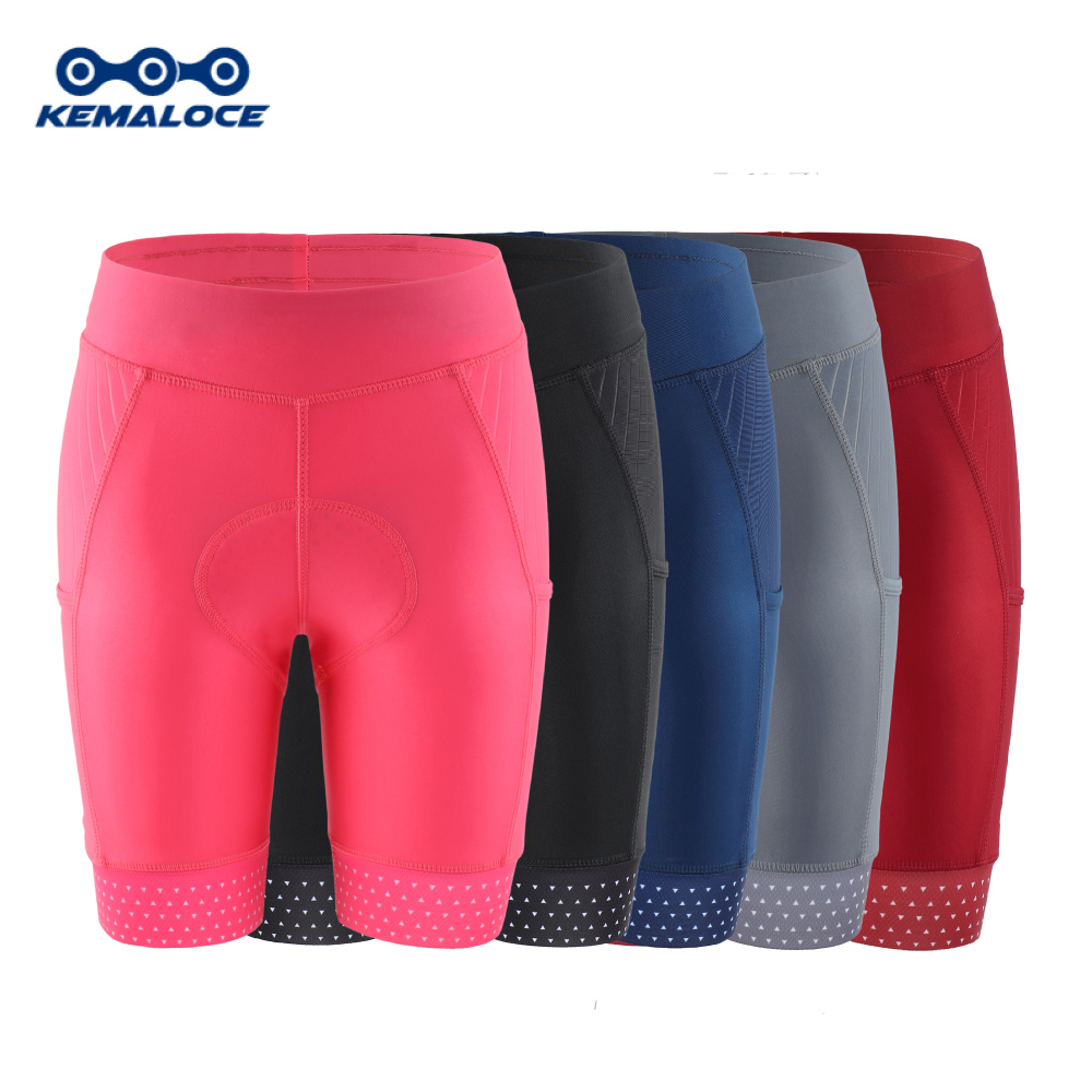 Padded Cycling Shorts 5D Gel - KEMALOCE kadınlar bisiklet şort 2024 pembe