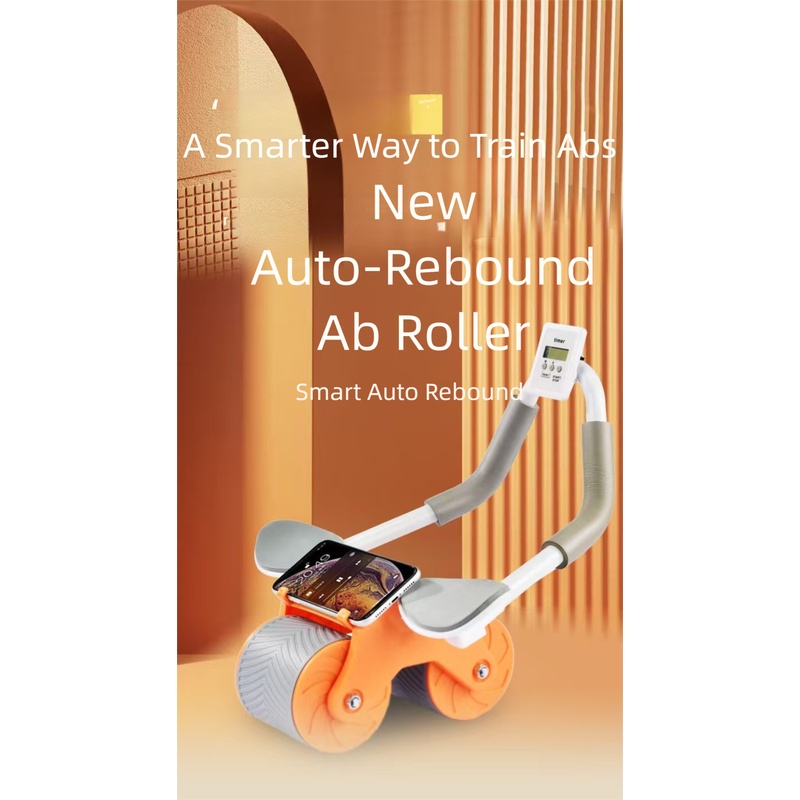 Ab Roller Wheel With Elbow Support - Otomatik Geri Tepmeli Ab Roller Tekerleği