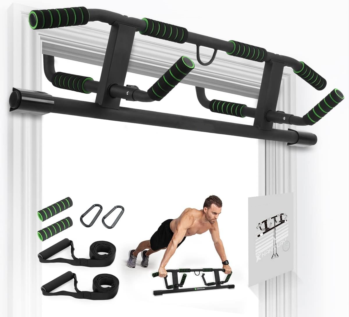 Door Pull Up Bar No Screw - Kapı Kasası İçin Vidasız Barfiks ve
