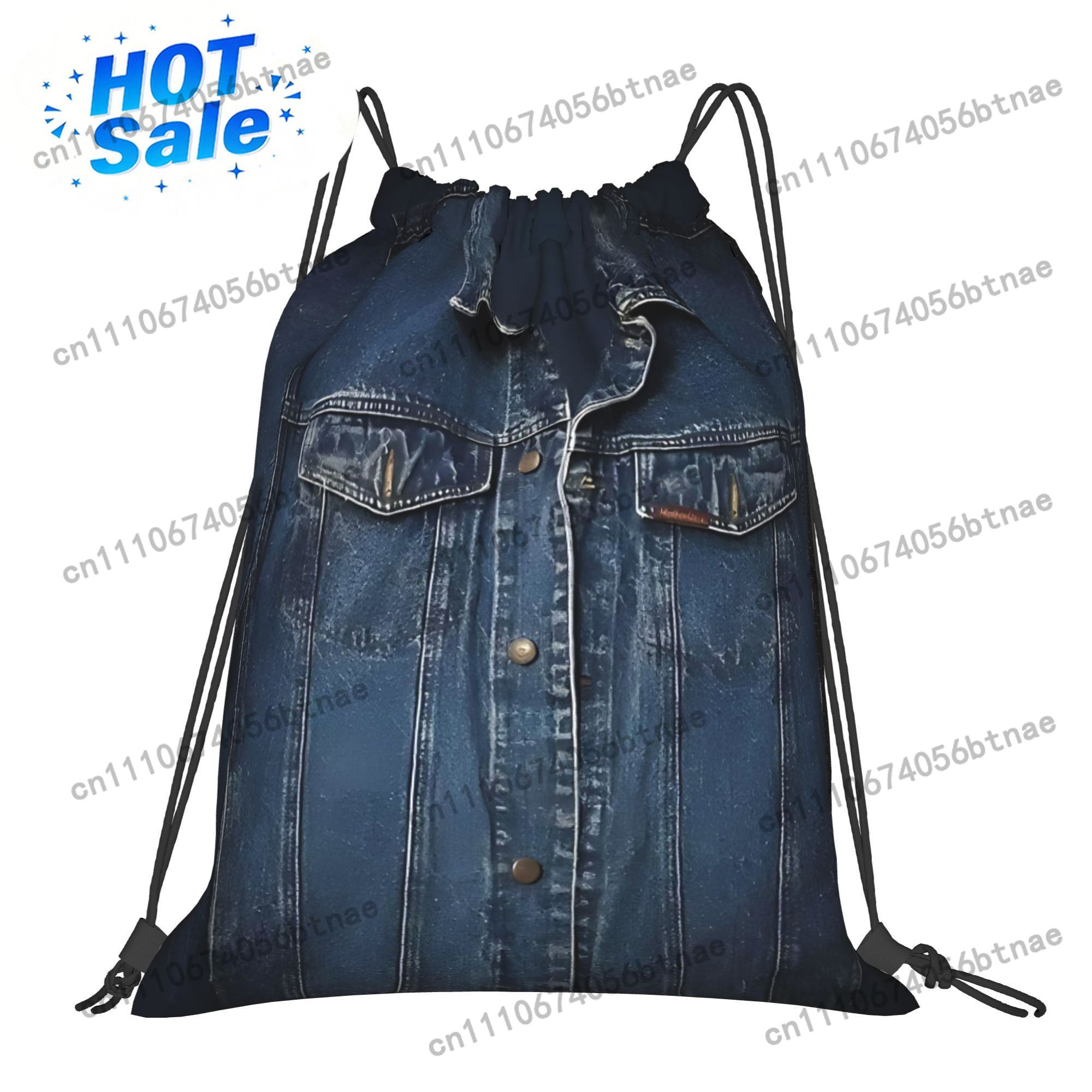 Cycling - Denim Moda Baskılı İpli Çantalar Dağ