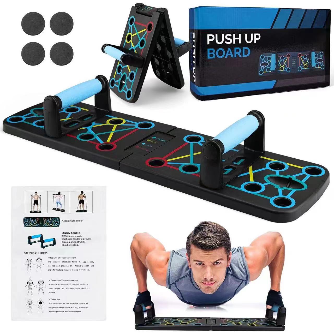 Push Up Board Foldable Multi Function - Taşınabilir Çok Fonksiyonlu Şınav Tahtası Seti