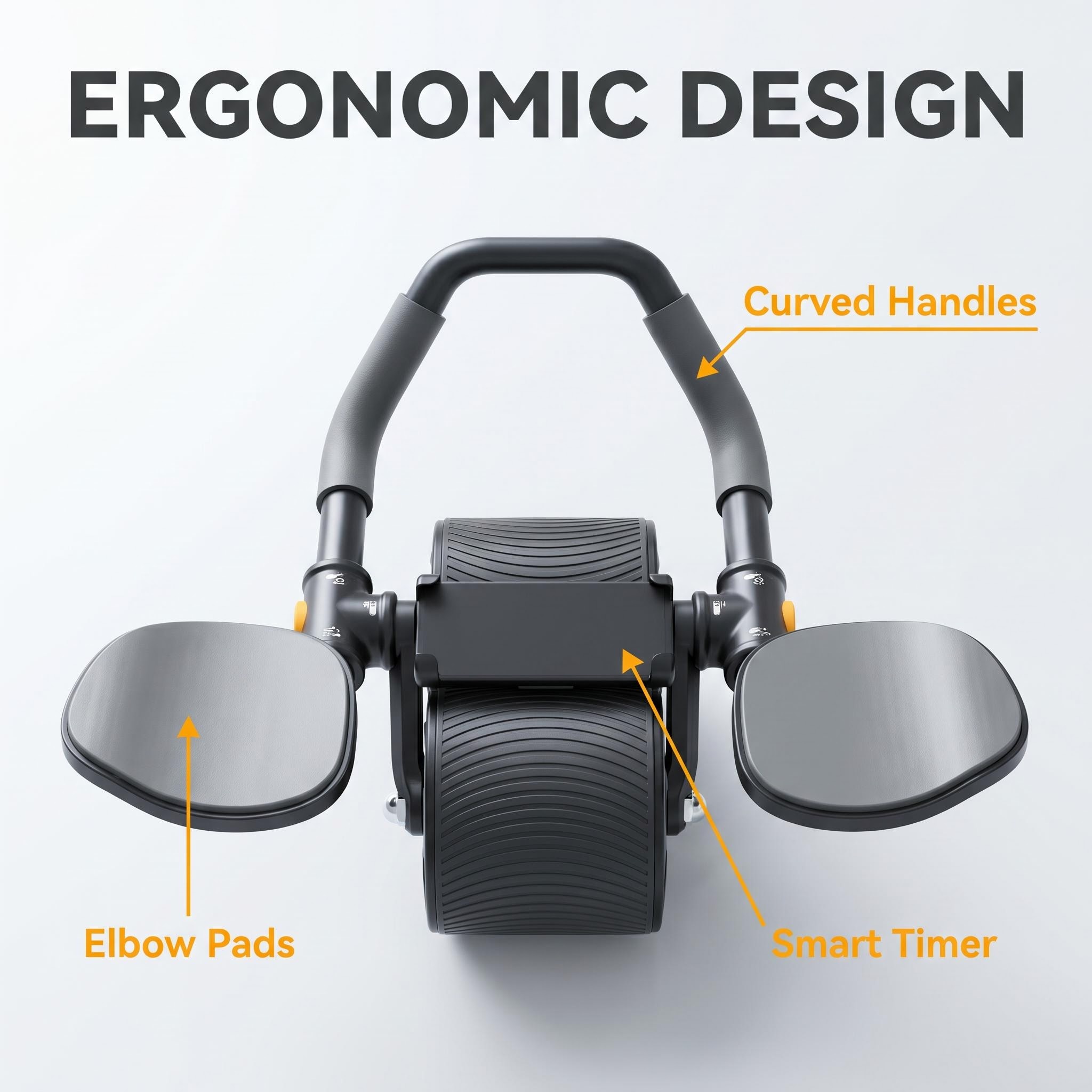 Ab Roller Wheel With Elbow Support - 3'ü 1 Arada Core Egzersiz Aleti