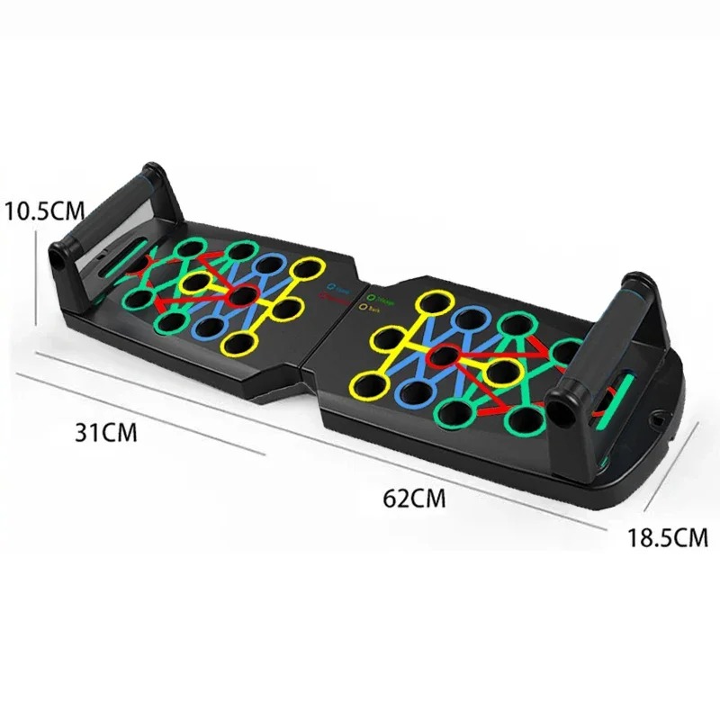Push Up Board Foldable Multi Function - Katlanabilir Şınav Tahtası Seti - Göğüs,