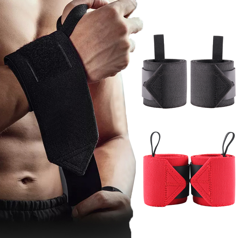 Wrist Wraps Weightlifting Support - Profesyonel sert bileklik 2 boyutları spor