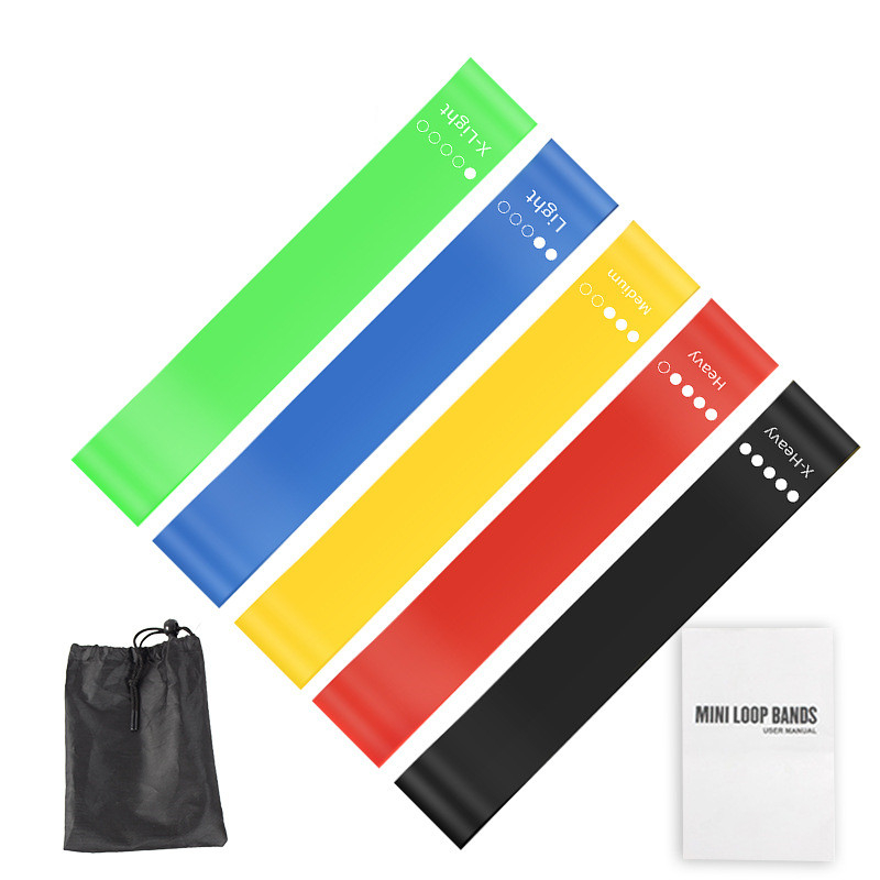 Pilates Bar Kit With Resistance Bands - 5 adet TPE direnç bantları seti
