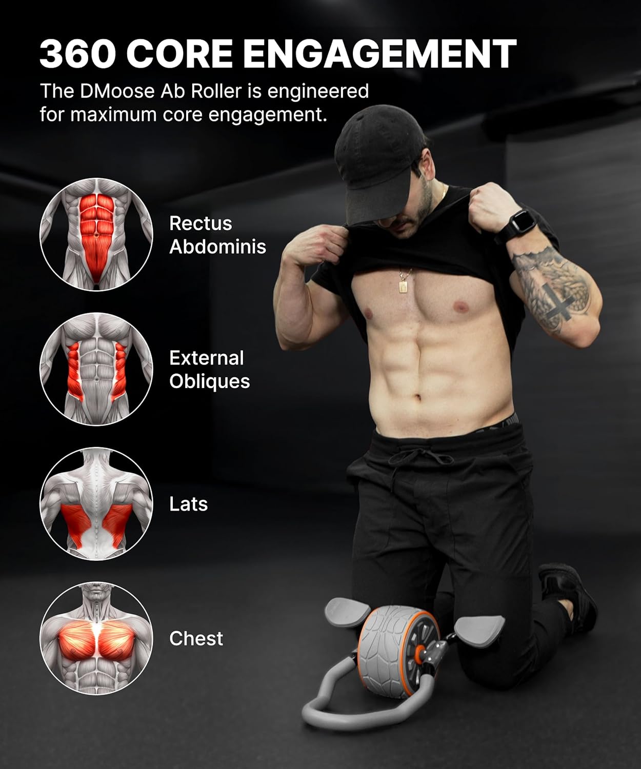 DMoose Fitness Dirsek Destekli - Ab Roller Wheel With Elbow Support incelemesi ve fiyatı