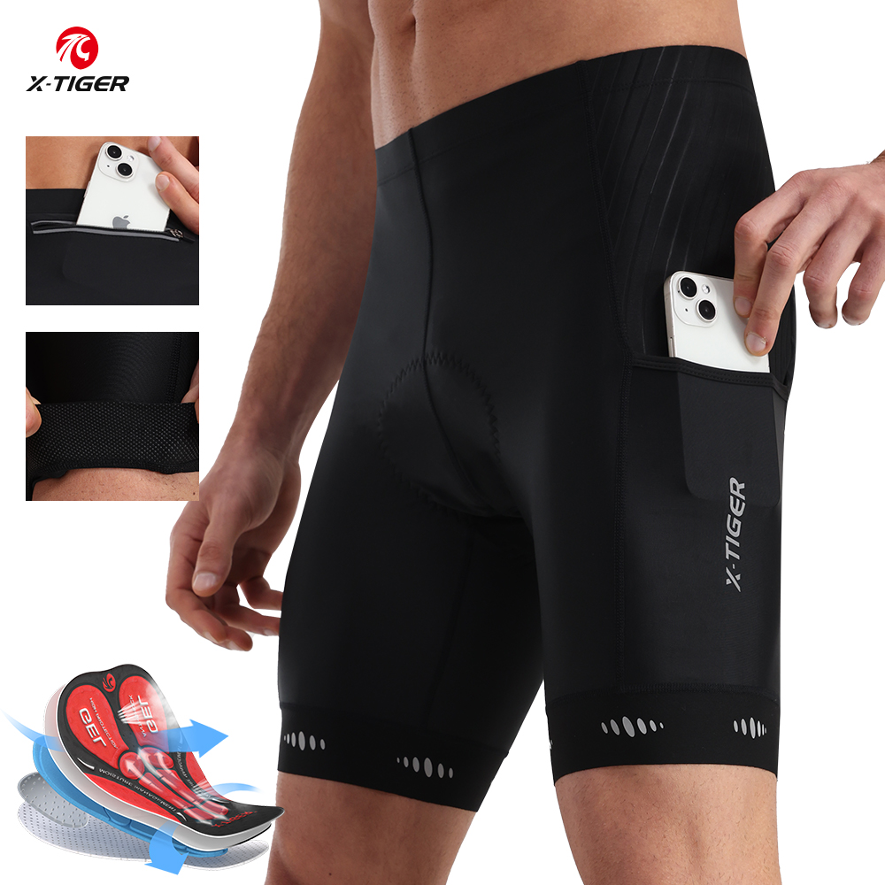 Arka cep ile X-TIGER erkekler  - Padded Cycling Shorts 5D Gel incelemesi ve fiyatı