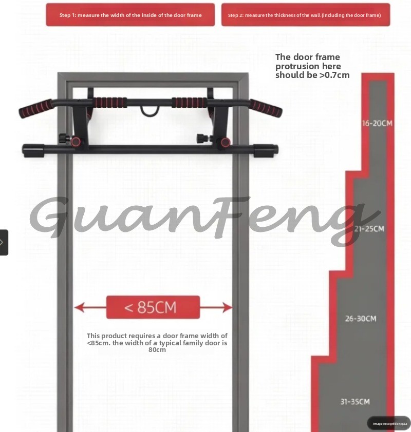 Kapı Çerçevesine Monte Edilebi - Door Pull Up Bar No Screw incelemesi ve fiyatı