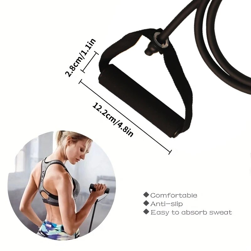 Saplı Direnç Bantları, Egzersi - Resistance Bands Set With Handles incelemesi ve fiyatı