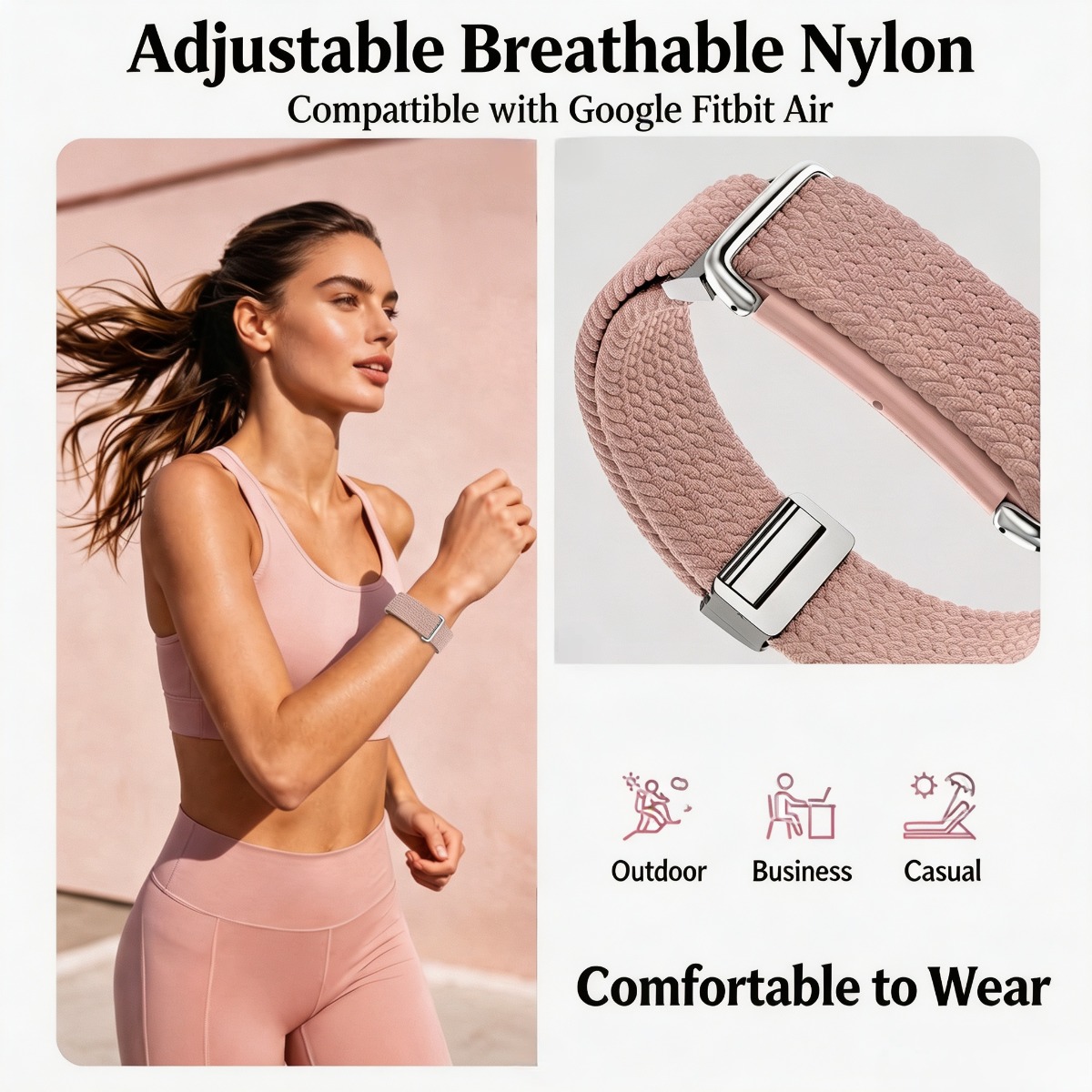 Google Fitbit Air için Naylon  - Resistance Bands Set With Handles incelemesi ve fiyatı