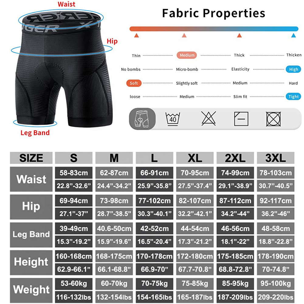 X-TIGER erkek Bisiklet İç Giyi - Padded Cycling Shorts 5D Gel incelemesi ve fiyatı