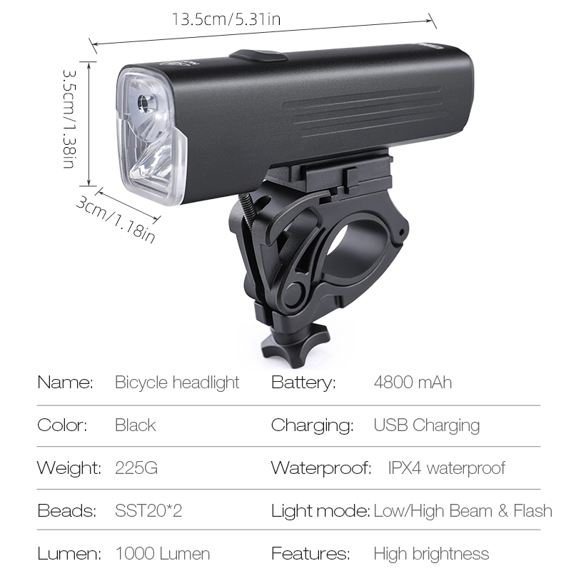 GIYO 1000 Lümen bisiklet ışığı - Rechargeable Bicycle Headlight 1000 Lumen incelemesi ve fiyatı